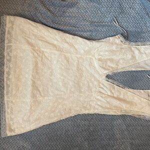 Princess Polly White Gimmie Mini Dress, Size 8!